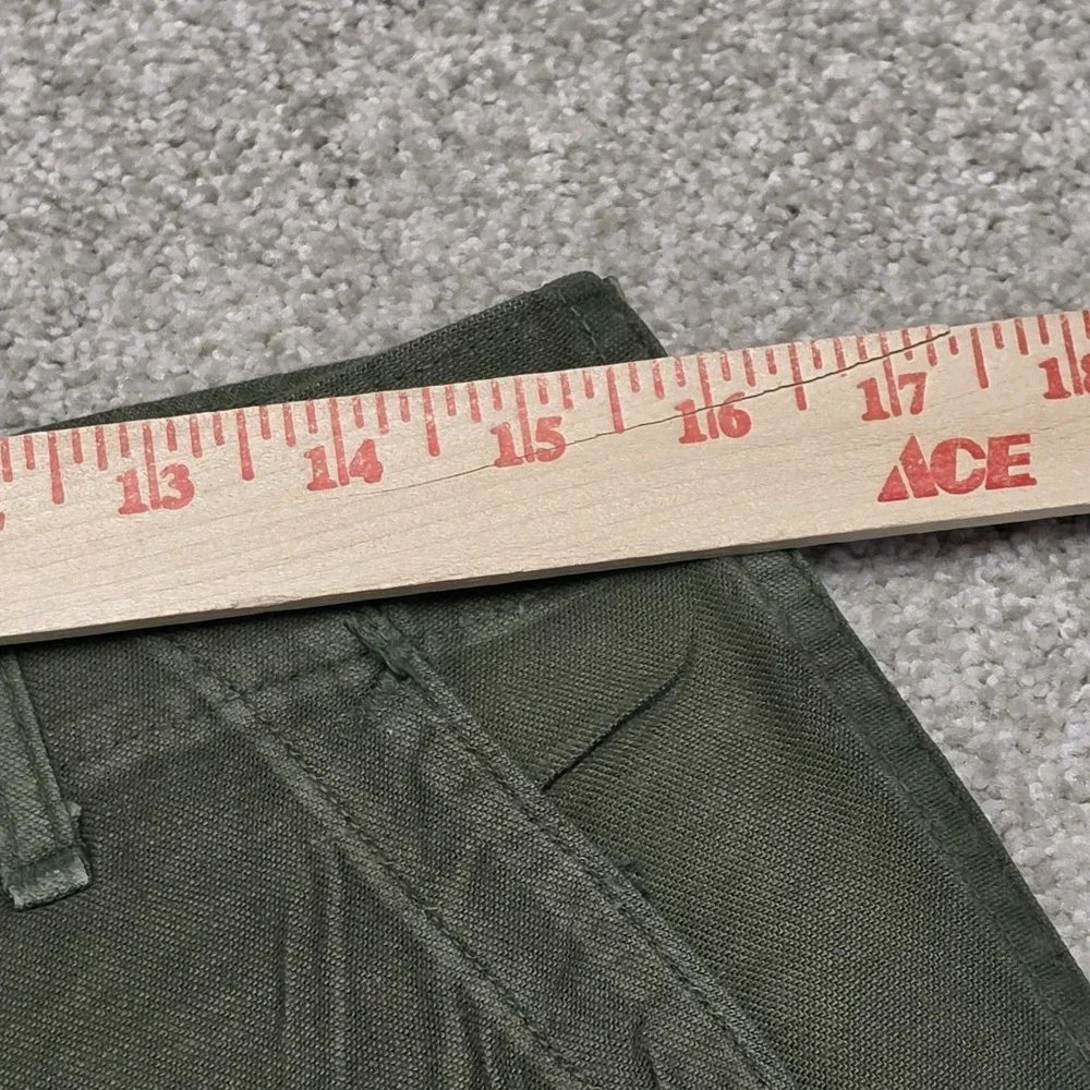 Vintage 1972 34(31)x29 VIETNAM Army Trousers OG-107 Sateen Type 1 Pants USA